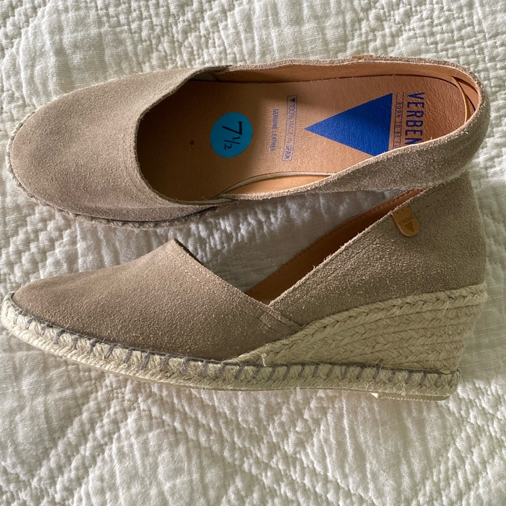 Verbenas wedge espadrilles 7.5 NWOT